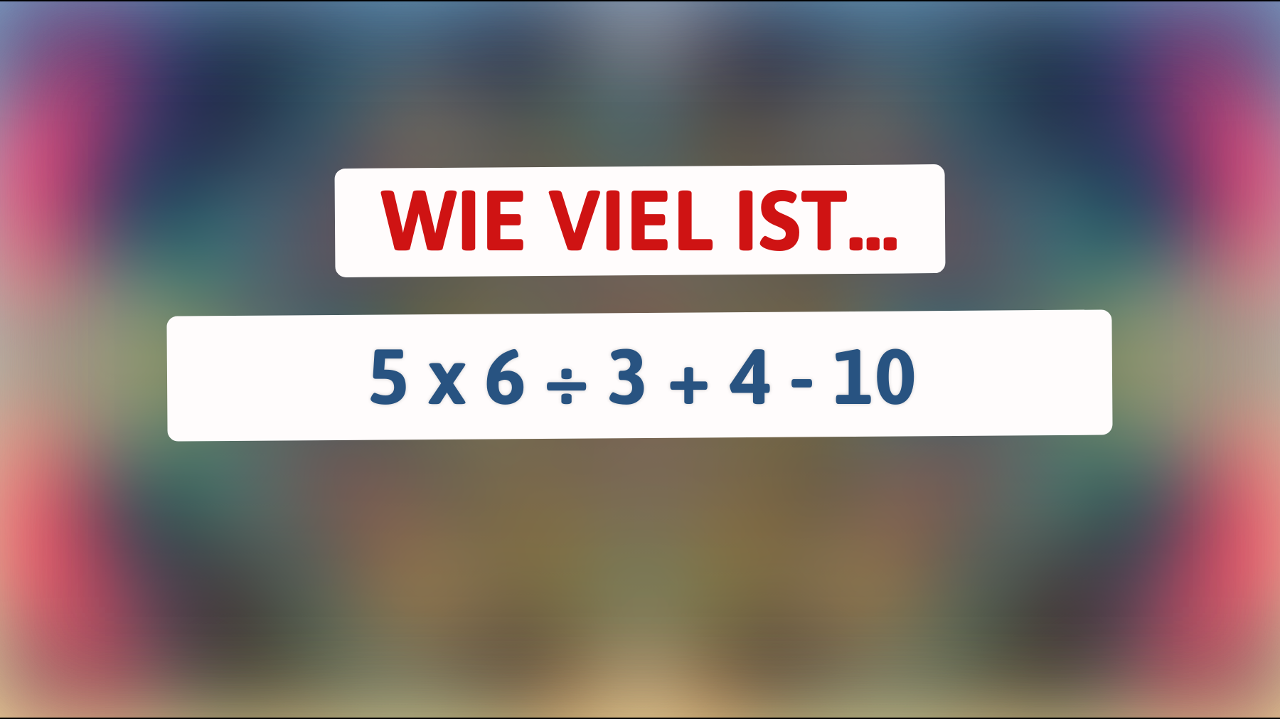 Nur echte Genies können das knifflige Rätsel lösen: Bist du schlau genug, um die Antwort zu finden?"