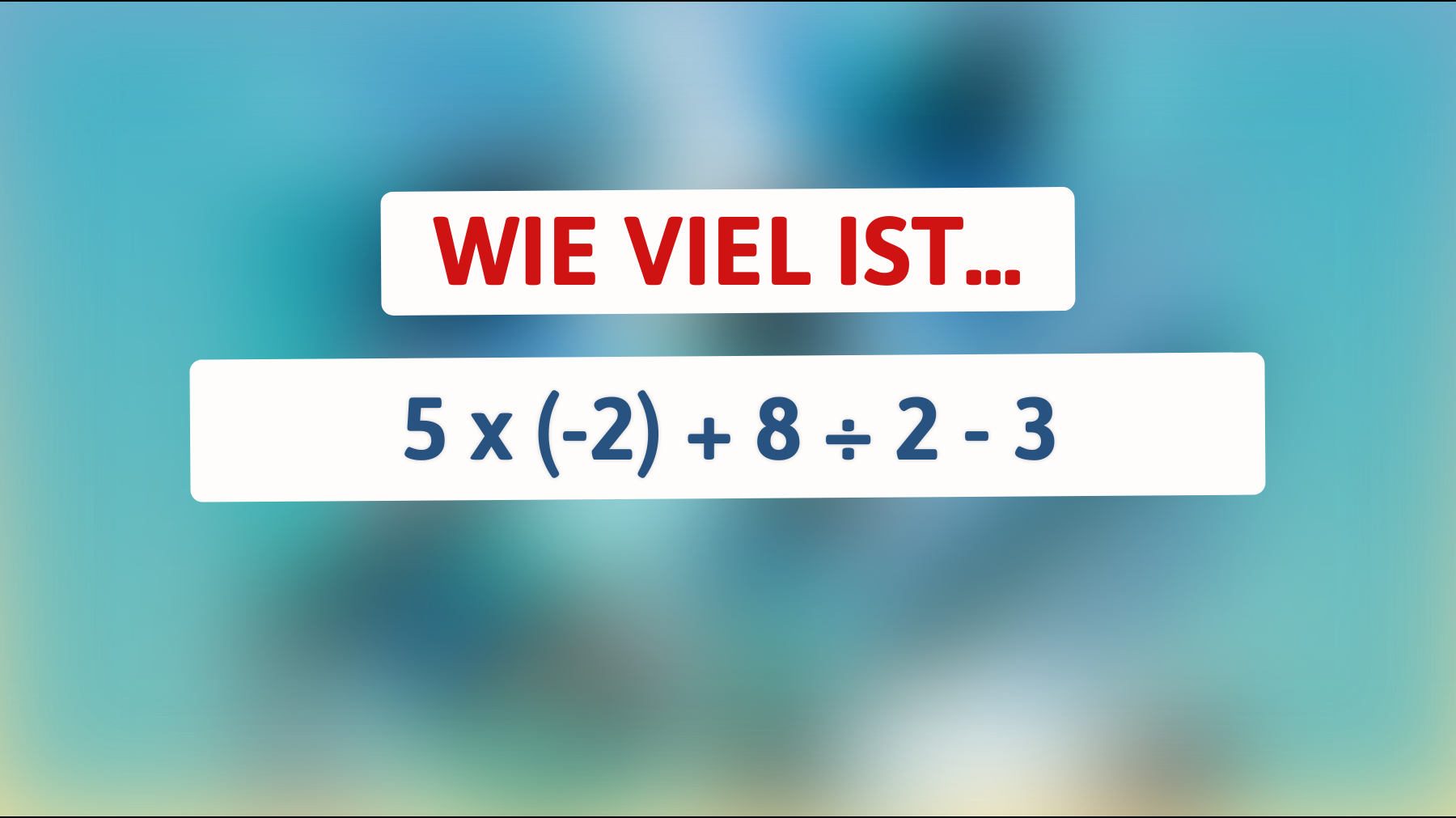 Nur wahre Genies können diese mathematische Denkaufgabe in Sekundenschnelle lösen! Schaffst du es?"