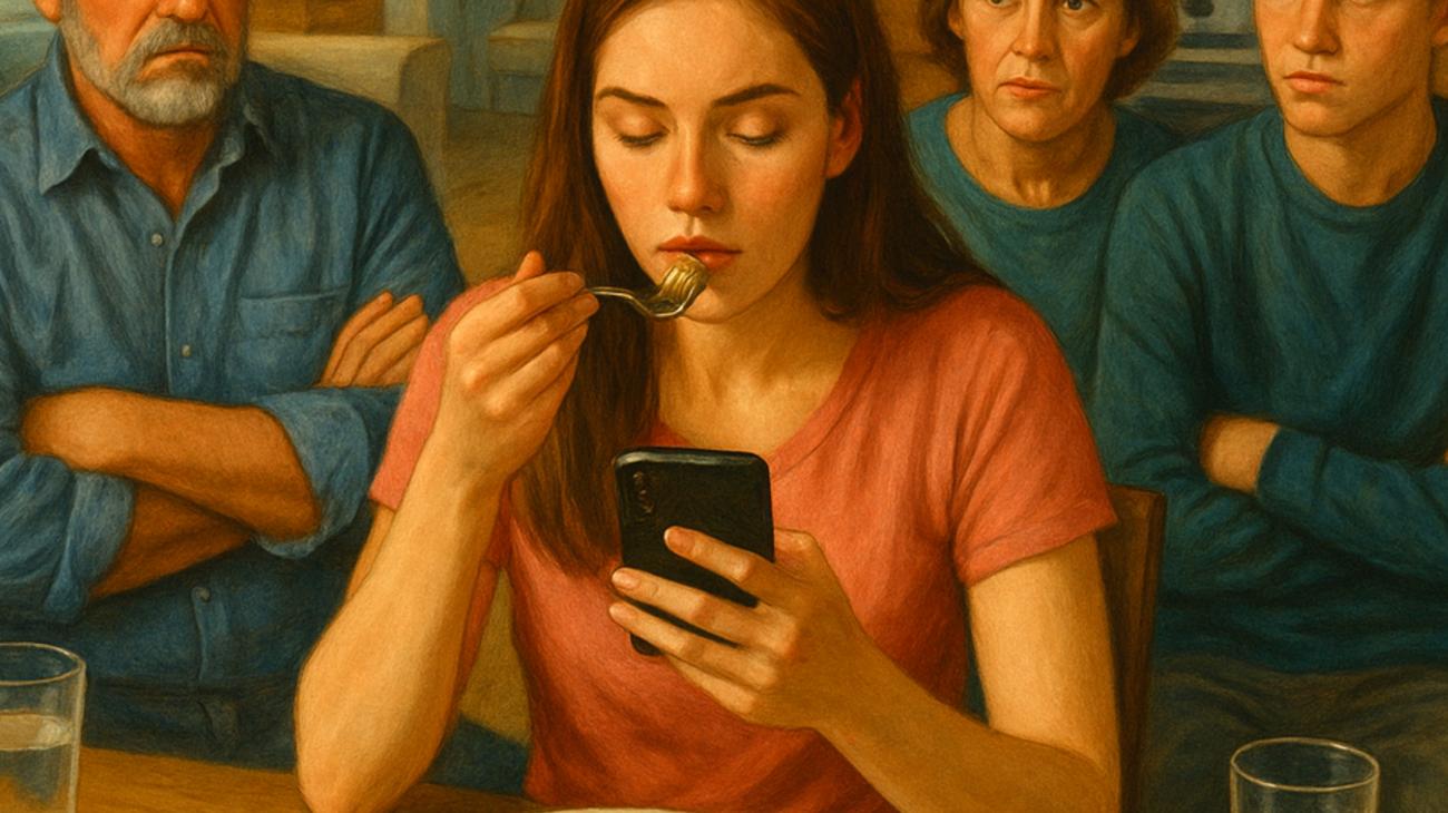 Was bedeutet es, wenn jemand während des Essens immer aufs Handy schaut, laut Psychologie? 2025-11-16T08:10:09.051Z"