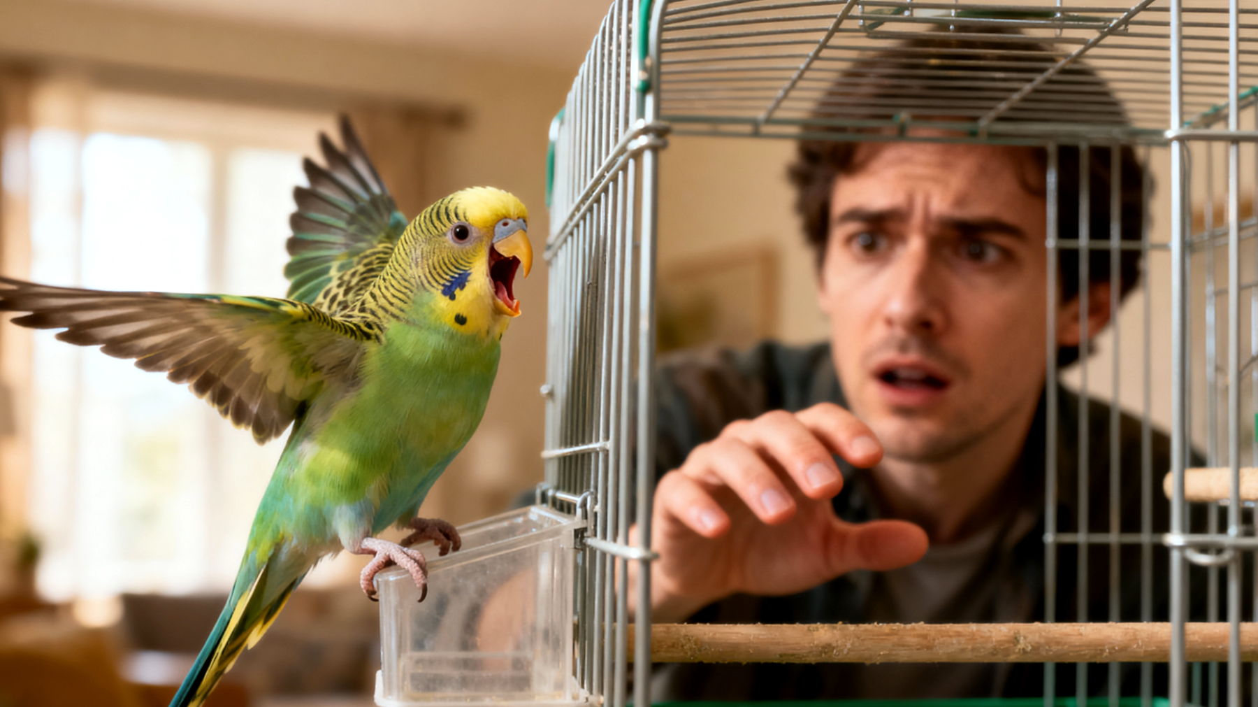 Erwachsene Wellensittiche zeigen oft unerwünschtes Verhalten wie übermäßiges Schreien, Beißen oder Verweigerung der Rückkehr in den Käfig, da sie in ihrer Jugend nicht richtig trainiert wurden und nun schwieriger zu erziehen sind"